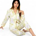  Women's Printed Gauze Pajama Set with Button-Up Shirt and Relaxed Fit Pants