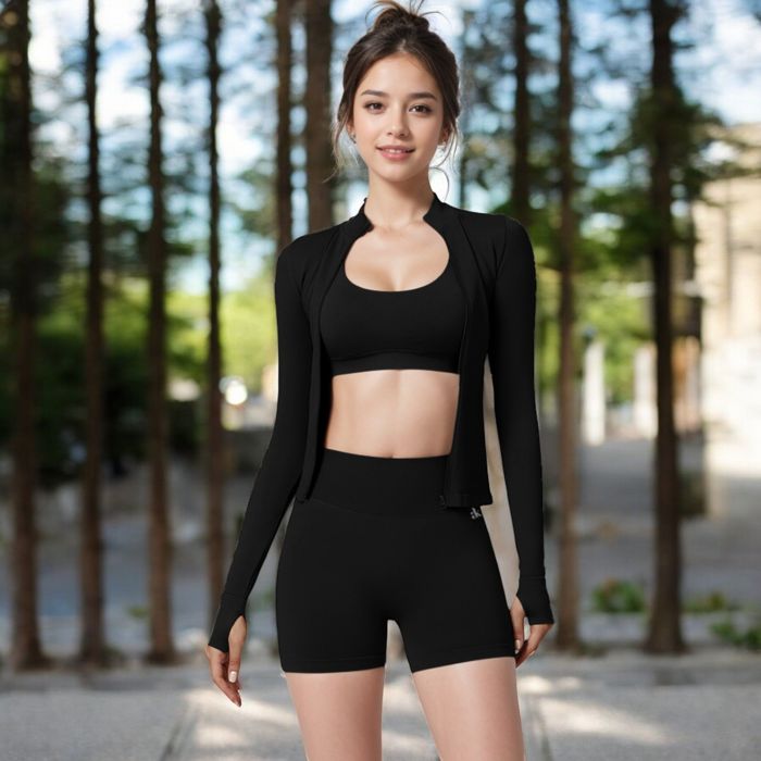 Women's Long Sleeve Zip-Up Activewear Jacket