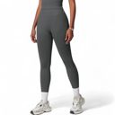 Gray Large Women's High-Waist Seamless Full-Length Leggings