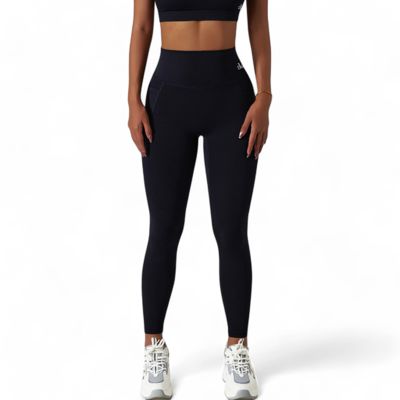 Women's High Waist Seamless Leggings with Contoured Panels for Comfortable Stretch Fit