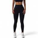  Women's High Waist Seamless Leggings with Contoured Panels for Comfortable Stretch Fit