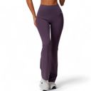 Purple Large Women's High Waist Flared Leg Yoga Pants