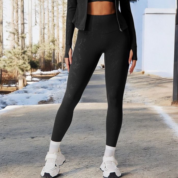 Women's High-Waist Textured Seamless Leggings