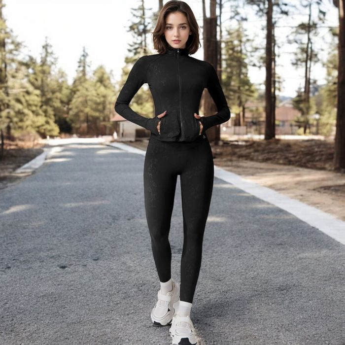 Women's High-Waist Textured Seamless Leggings