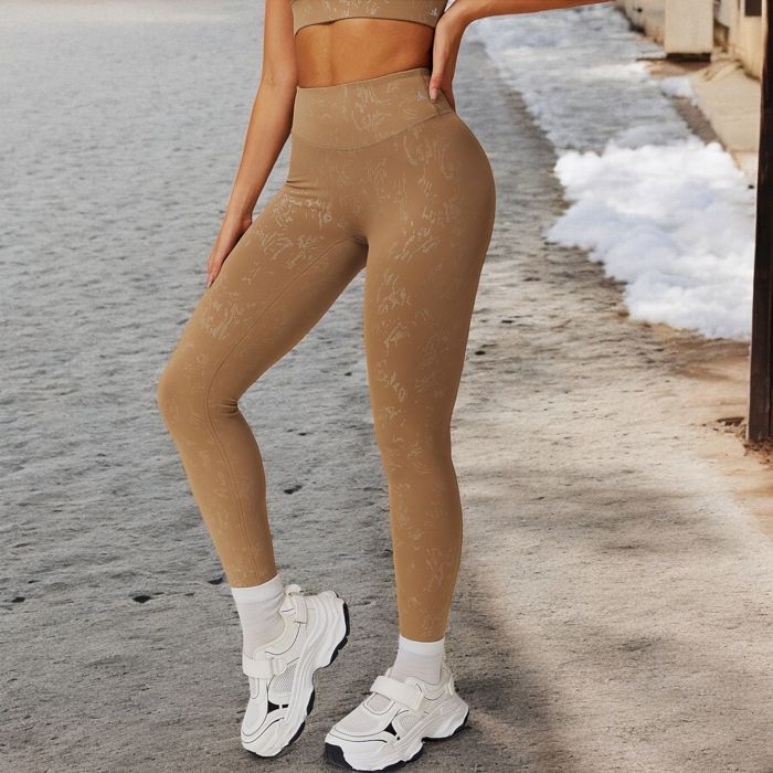 Women's High-Waist Textured Seamless Leggings