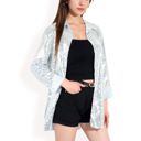 Silver Large Women's Sequin Button-Down Shirt Dress with Long Sleeves