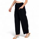  Women's Wide-Leg Elastic Waist Pants with Side Pockets