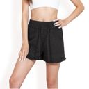  Women’s Sweater Knit Shorts with Ribbed Cuffs and Front Drawstring Closure for Casual Style