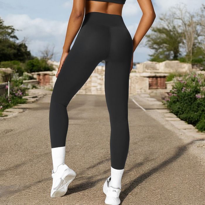 Women's High Waist Seamless Active Leggings with Elastic Waistband and Comfortable Stretch Fabric