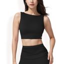  Women's Sleeveless Crop Top with High Neckline