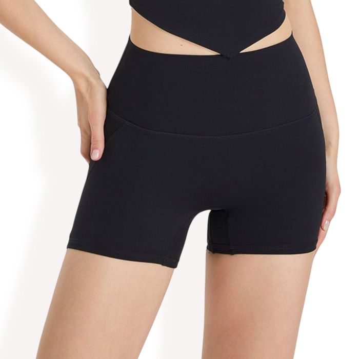 Women's High-Waisted Active Biker Shorts with Seamless Design