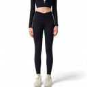  Women's High-Waist Twist Detail Full-Length Leggings