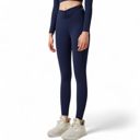 Purple Small Women's High-Waist Twist Detail Full-Length Leggings