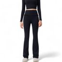  Women's High-Waisted Flare Pants with Ruffle Waistband