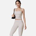 White Large Women's Fitted Square Neck Tank Top with Spaghetti Straps