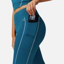 Green Medium Women's High Waist Seam Detail Leggings with Contoured Fit and Stretch Fabric