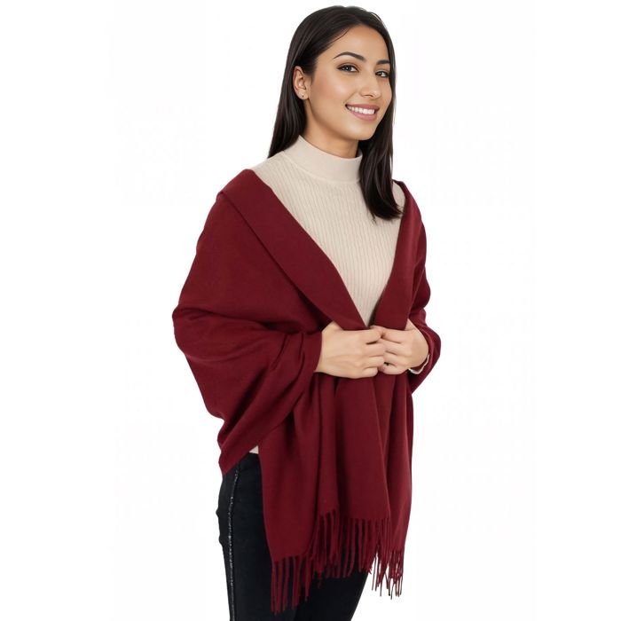 Solid Color Knitted Scarf Winter Neck Warm Wrap Stylish Cold Weather Accessory for Women