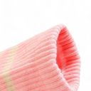 Gray One Size Fits Most Women's 3-Pack Non-Slip Athletic Crew Socks with Striped Detail and Cushioned Support