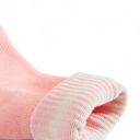 Gray One Size Fits Most Women's 3-Pack Non-Slip Athletic Crew Socks with Striped Detail and Cushioned Support
