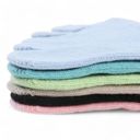 Multicolored One Size Fits Most Women's 2-Pack Non-Slip Five-Toe Yoga Socks with Open Top Design for Stability and Comfort