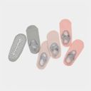 Multicolored Women's Non-Slip Ballet Grip Socks with Crisscross Elastic Straps