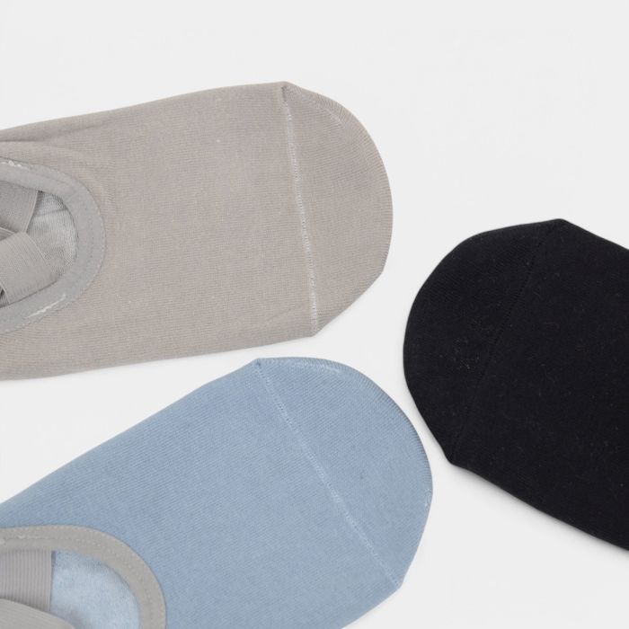 Women's Non-Slip Ballet Grip Socks with Crisscross Elastic Straps
