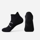 Black Women's Breathable Cushioned Ankle Socks with Arch Support
