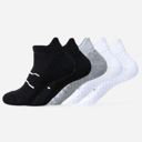 Green Women's Breathable Cushioned Ankle Socks with Arch Support