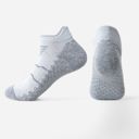 Gray Women's Breathable Cushioned Ankle Socks with Arch Support