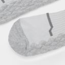 Gray Women's Breathable Cushioned Ankle Socks with Arch Support