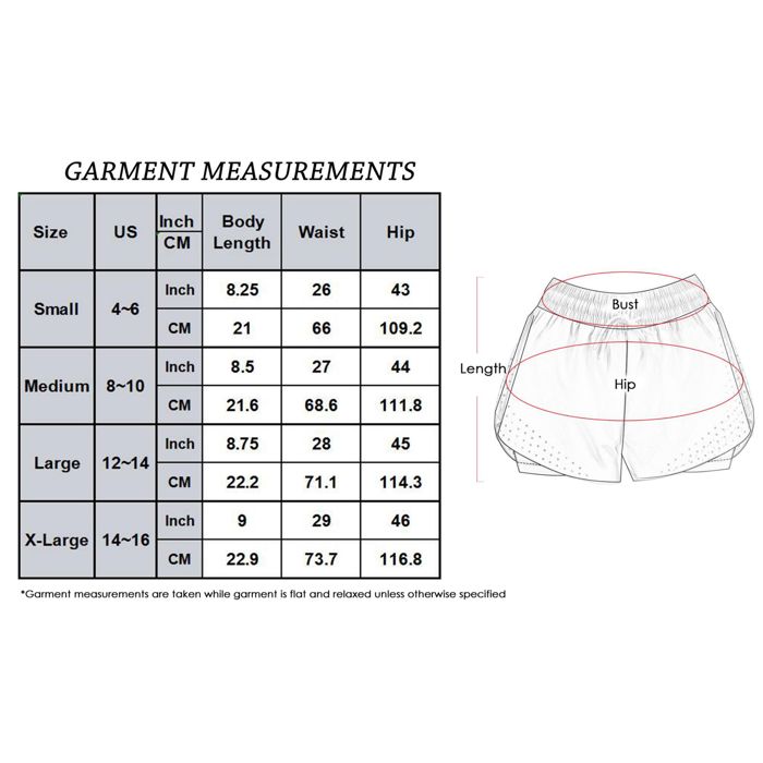 Women's Running Shorts Double Layer Fitness Workout Athletic Shorts