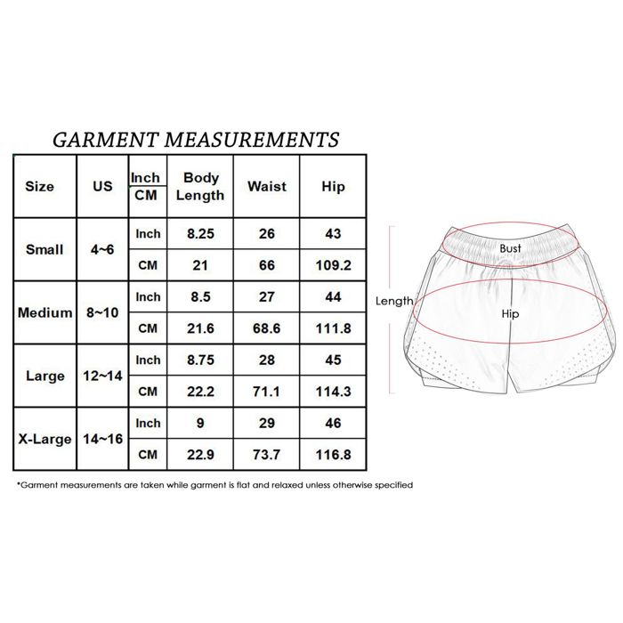 Women's Running Shorts Double Layer Fitness Workout Athletic Shorts