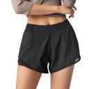 Black Medium Women's Workout Shorts Athletic Sports Running Shorts Active Yoga Gym Sport Shorts