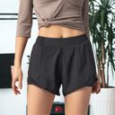 Black Medium Women's Workout Shorts Athletic Sports Running Shorts Active Yoga Gym Sport Shorts