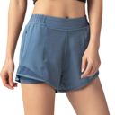 Blue XXL Women's Workout Shorts Athletic Sports Running Shorts Active Yoga Gym Sport Shorts