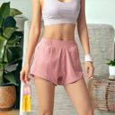 Pink Medium Women's Workout Shorts Athletic Sports Running Shorts Active Yoga Gym Sport Shorts