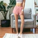 Pink XXL Women's Workout Shorts Athletic Sports Running Shorts Active Yoga Gym Sport Shorts