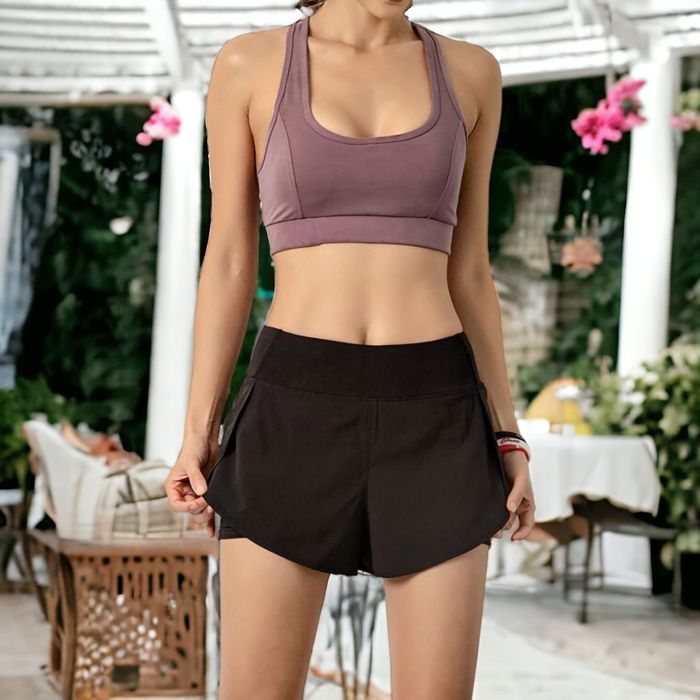 Women's Workout Running Shorts Quick Dry with Pocket