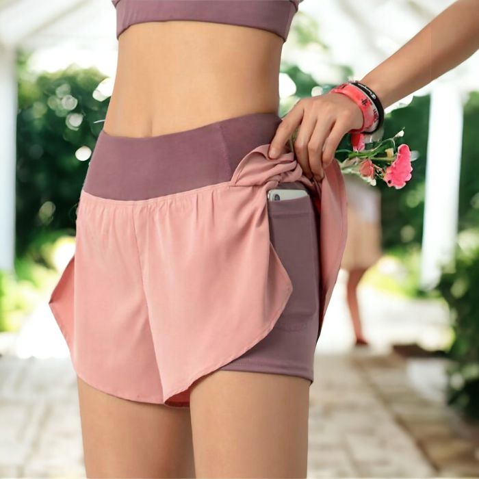 Women's Workout Running Shorts Quick Dry with Pocket
