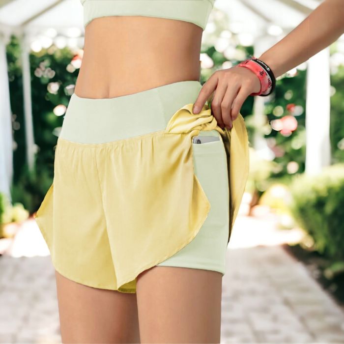 Women's Workout Running Shorts Quick Dry with Pocket