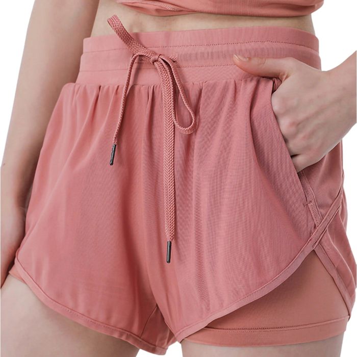 Women's Yoga Running Sports Workout Gym Athletic Shorts with Pockets