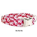 Ho Ho Ho Small Holiday Dog Collars - 6 Options