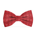  Dog Bow Tie - Holiday Medallion Red