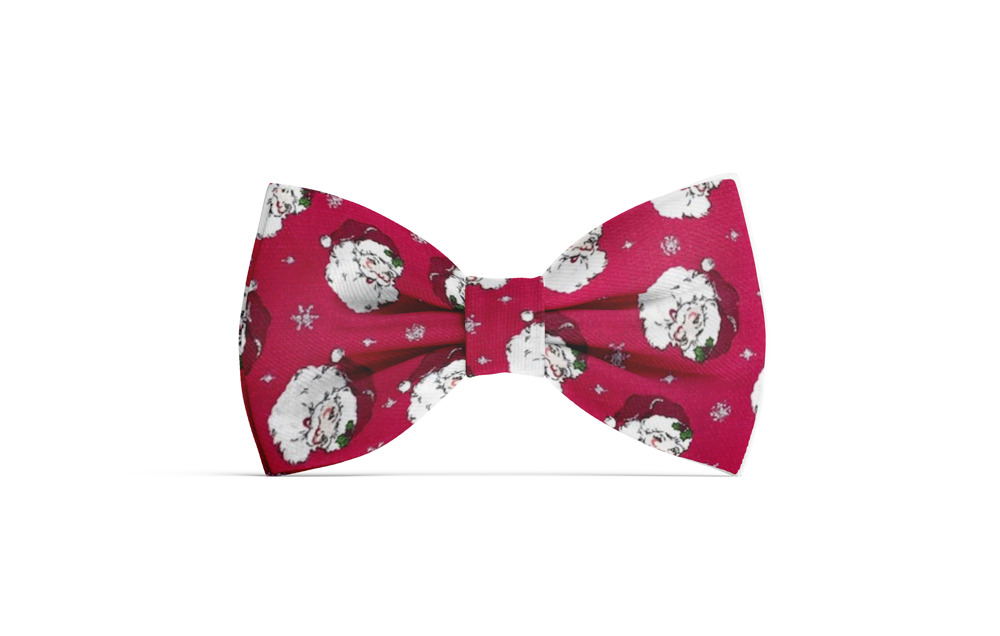 Dog Bow Tie - Santa Face