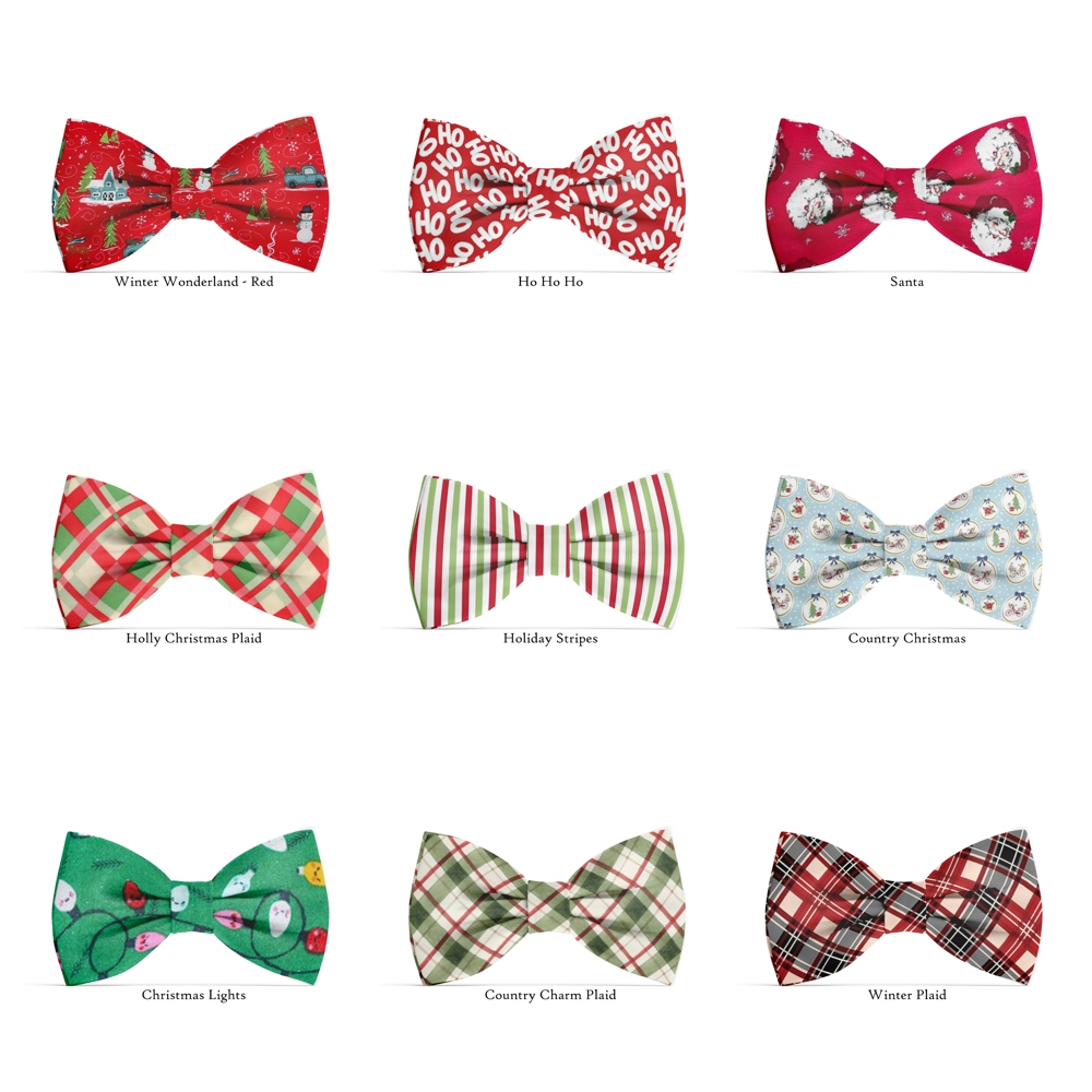 Dog Bow Ties - 18 Options