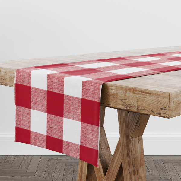 Table Runner - Red Buffalo Check