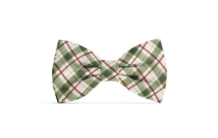 Dog Bow Tie - Country Christmas Plaid