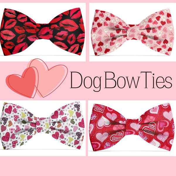 Valentine Dog Bow Ties