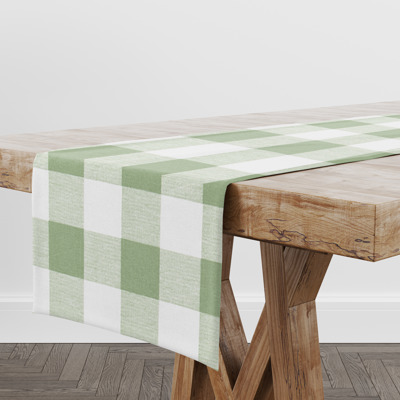 Table Runner - Sage Green Buffalo Check