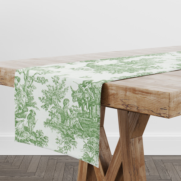 Table Runner - Toile Green